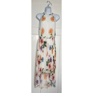 Alex Marie Belle Fleur Dress Size‎ 4 Pleated Belted Sleeveless